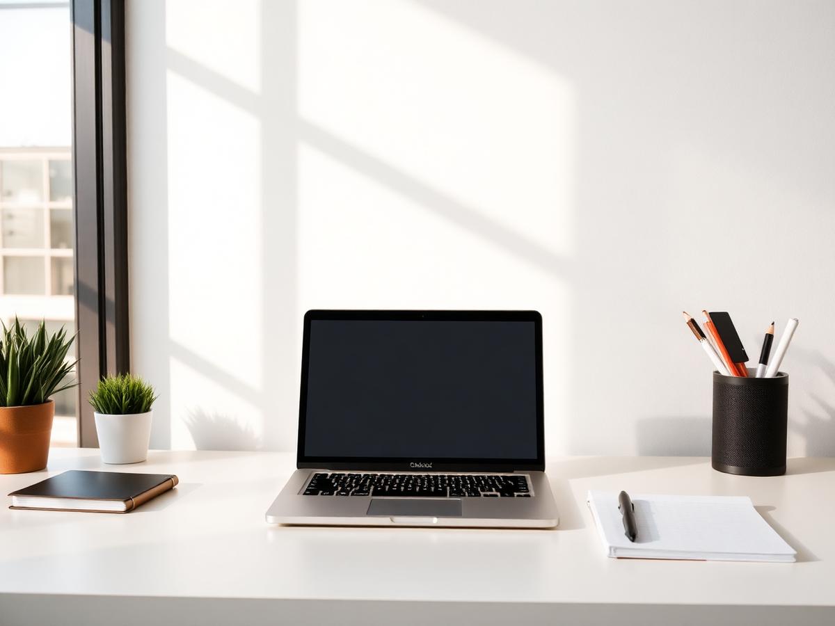 A minimalist workspace